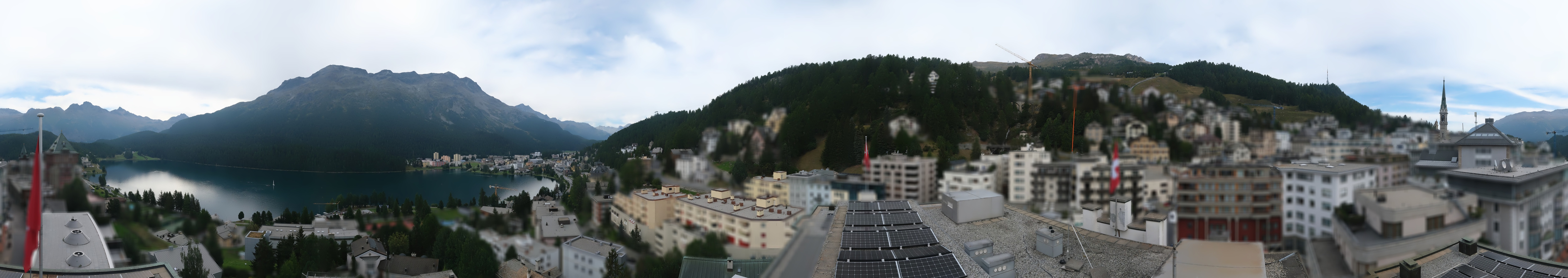 Archiv Foto Webcam St. Moritz Dorf II Ausblick Hotel Schweizerhof Richtung St. Moritz Bad