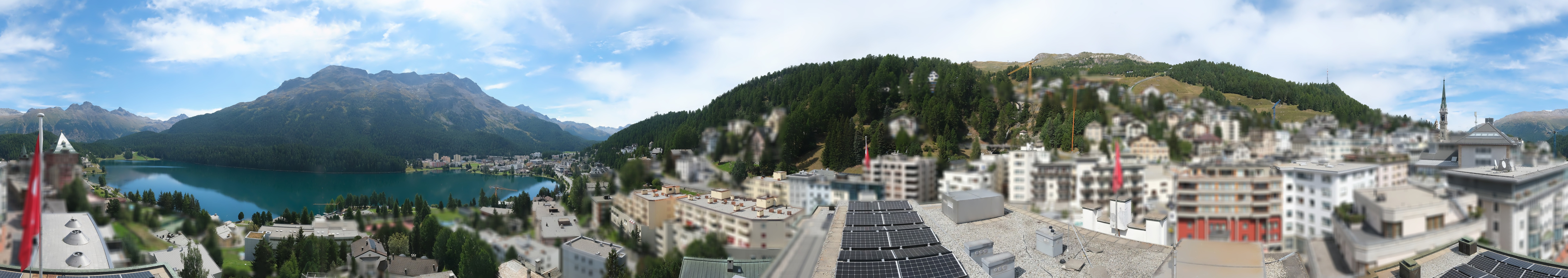 Archiv Foto Webcam St. Moritz Dorf II Ausblick Hotel Schweizerhof Richtung St. Moritz Bad