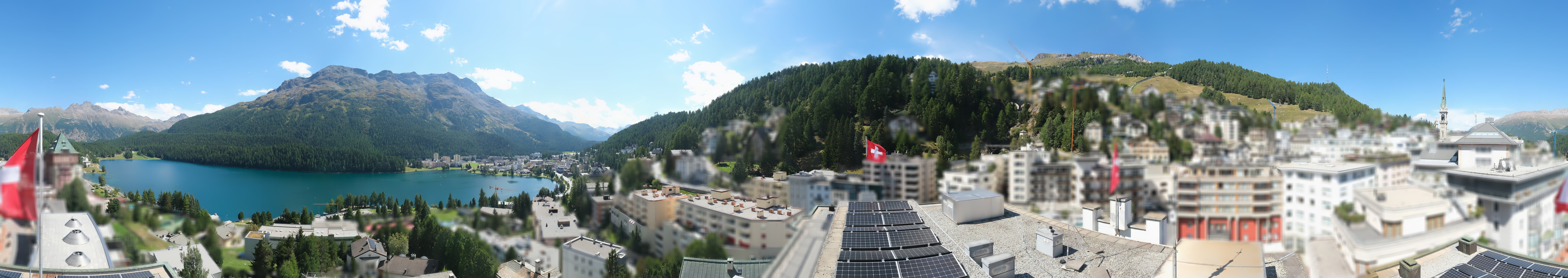 Archiv Foto Webcam St. Moritz Dorf II Ausblick Hotel Schweizerhof Richtung St. Moritz Bad