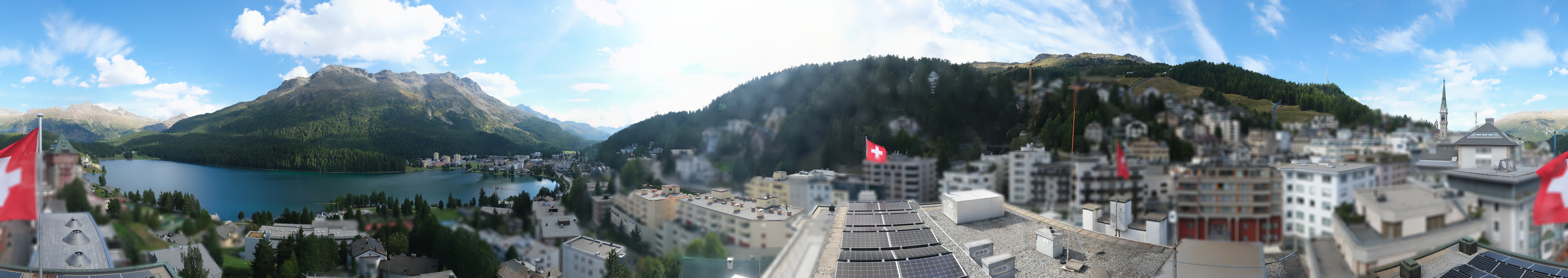 Archiv Foto Webcam St. Moritz Dorf II Ausblick Hotel Schweizerhof Richtung St. Moritz Bad