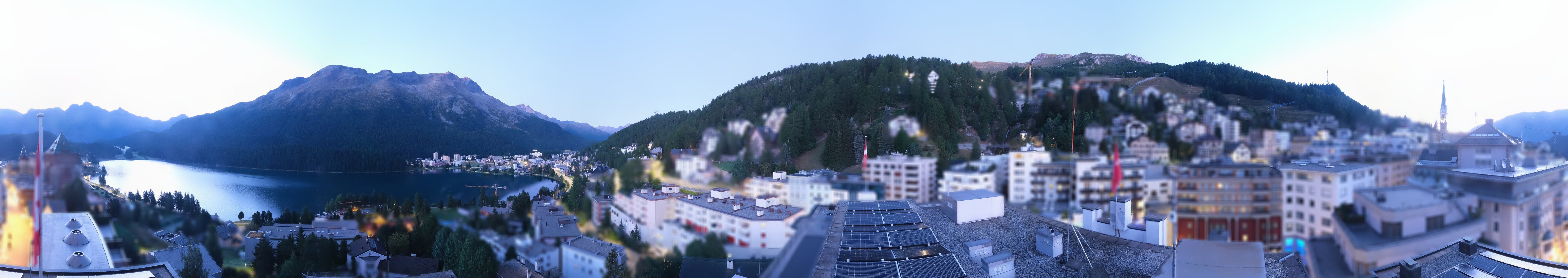Archiv Foto Webcam St. Moritz Dorf II Ausblick Hotel Schweizerhof Richtung St. Moritz Bad
