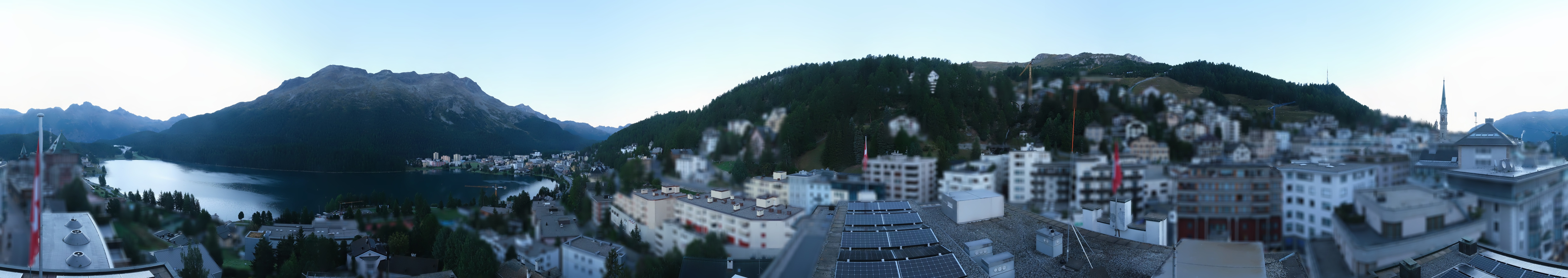 Archiv Foto Webcam St. Moritz Dorf II Ausblick Hotel Schweizerhof Richtung St. Moritz Bad