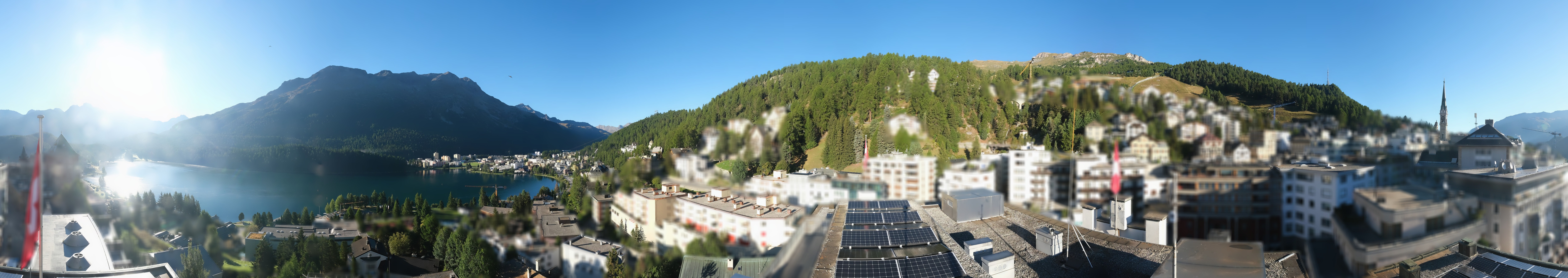 Archiv Foto Webcam St. Moritz Dorf II Ausblick Hotel Schweizerhof Richtung St. Moritz Bad