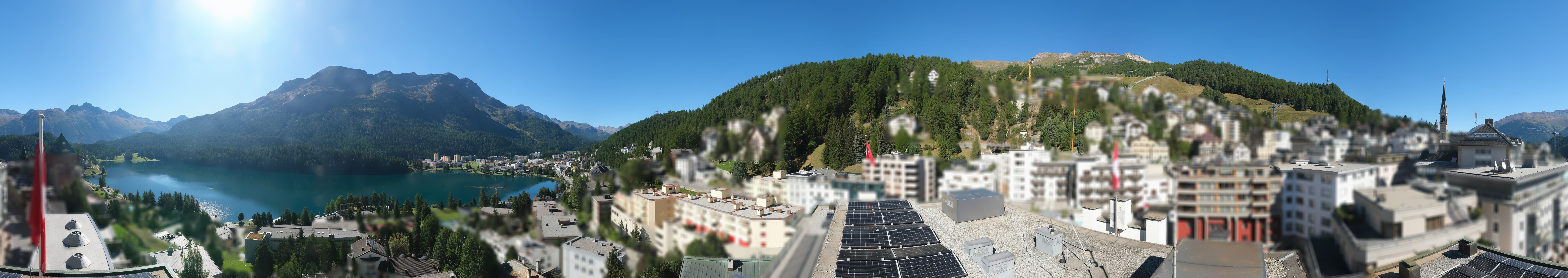 Archiv Foto Webcam St. Moritz Dorf II Ausblick Hotel Schweizerhof Richtung St. Moritz Bad