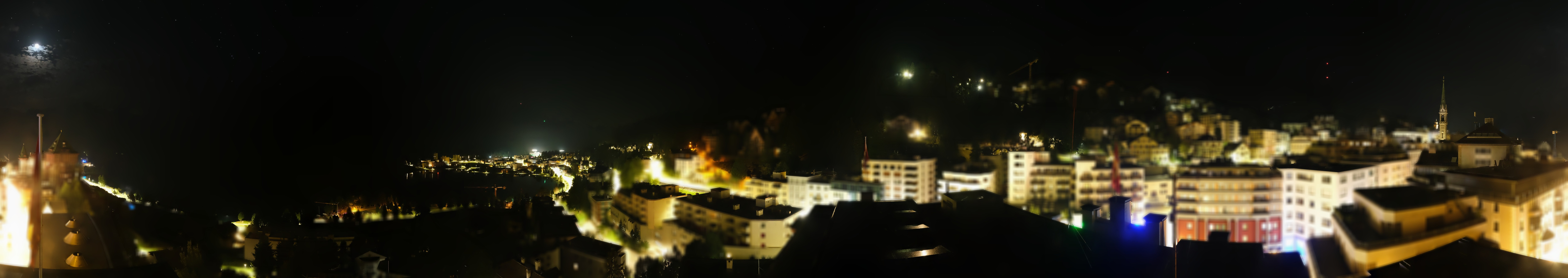 Archiv Foto Webcam St. Moritz Dorf II Ausblick Hotel Schweizerhof Richtung St. Moritz Bad