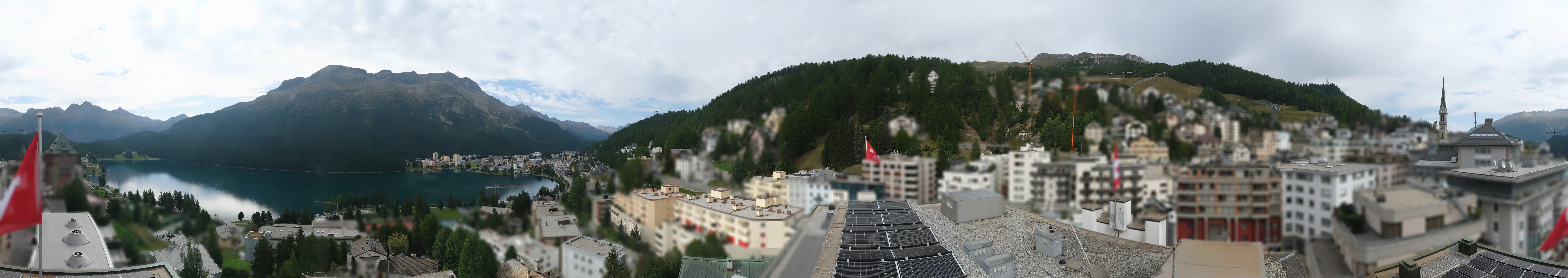 Archiv Foto Webcam St. Moritz Dorf II Ausblick Hotel Schweizerhof Richtung St. Moritz Bad