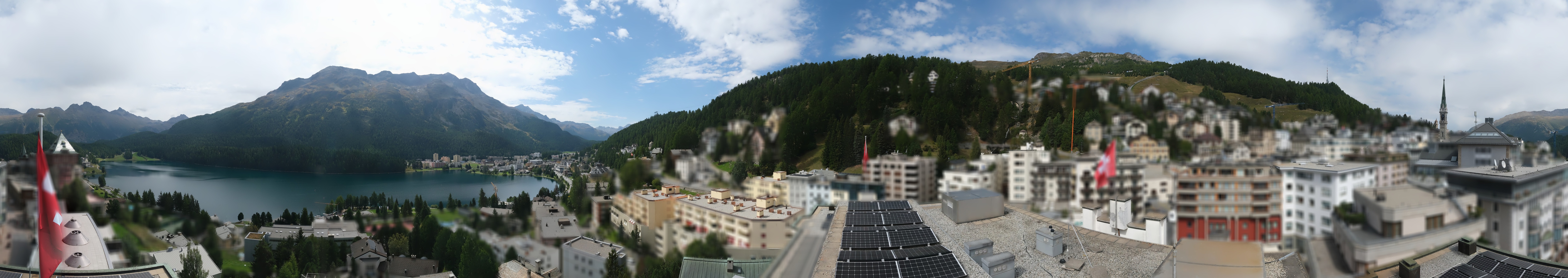 Archiv Foto Webcam St. Moritz Dorf II Ausblick Hotel Schweizerhof Richtung St. Moritz Bad