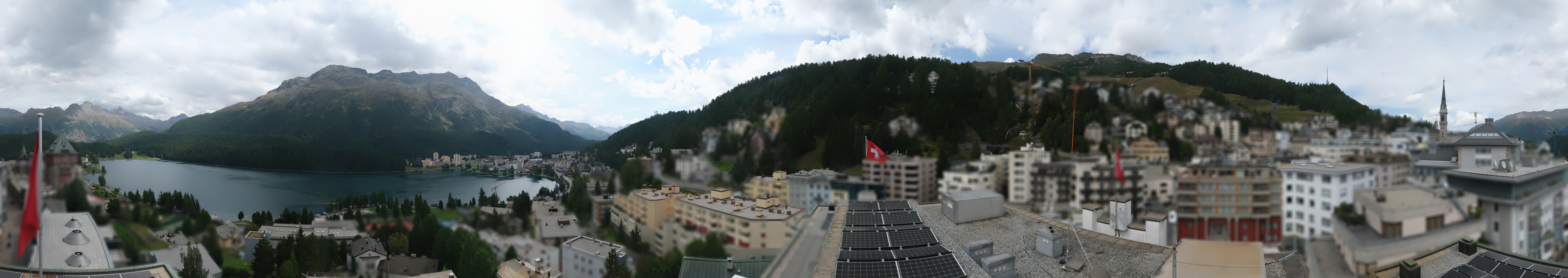 Archiv Foto Webcam St. Moritz Dorf II Ausblick Hotel Schweizerhof Richtung St. Moritz Bad