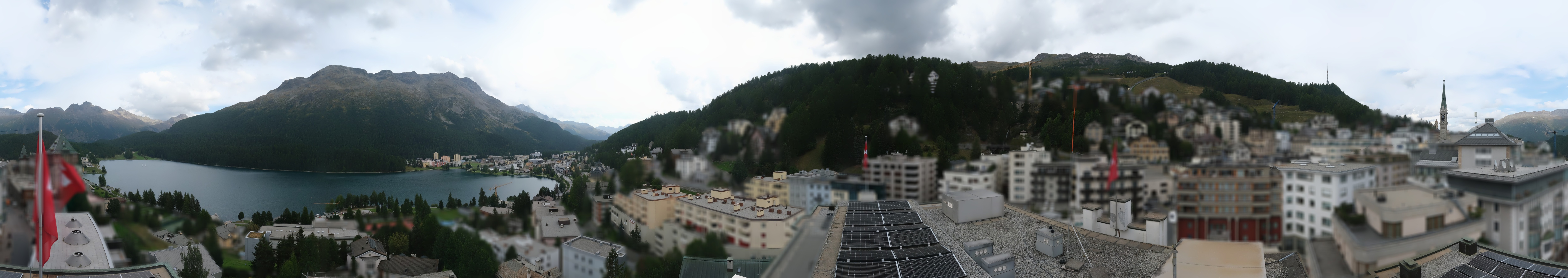 Archiv Foto Webcam St. Moritz Dorf II Ausblick Hotel Schweizerhof Richtung St. Moritz Bad