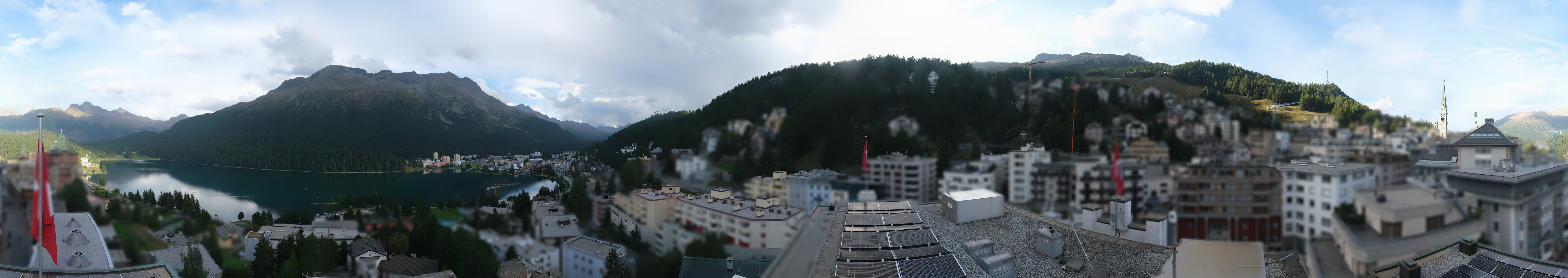 Archiv Foto Webcam St. Moritz Dorf II Ausblick Hotel Schweizerhof Richtung St. Moritz Bad