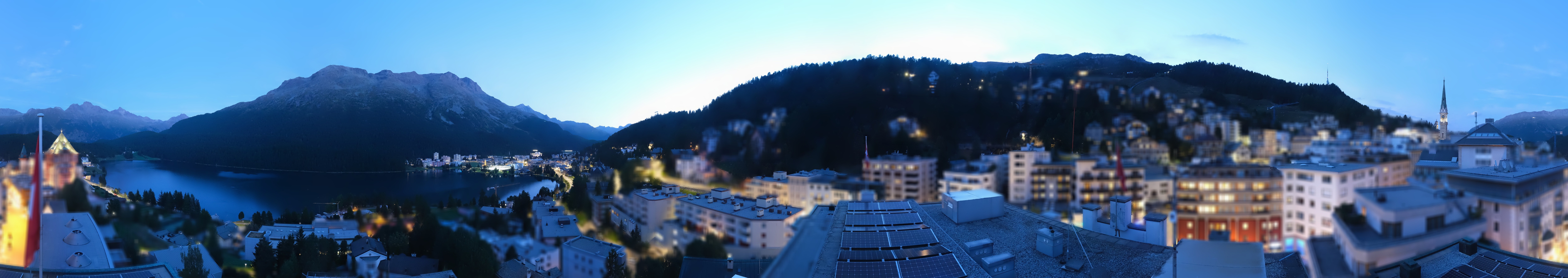 Archiv Foto Webcam St. Moritz Dorf II Ausblick Hotel Schweizerhof Richtung St. Moritz Bad