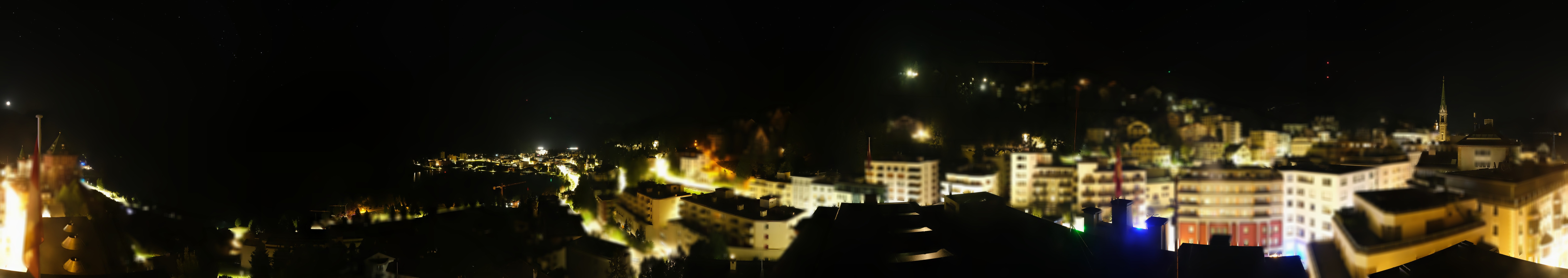 Archiv Foto Webcam St. Moritz Dorf II Ausblick Hotel Schweizerhof Richtung St. Moritz Bad