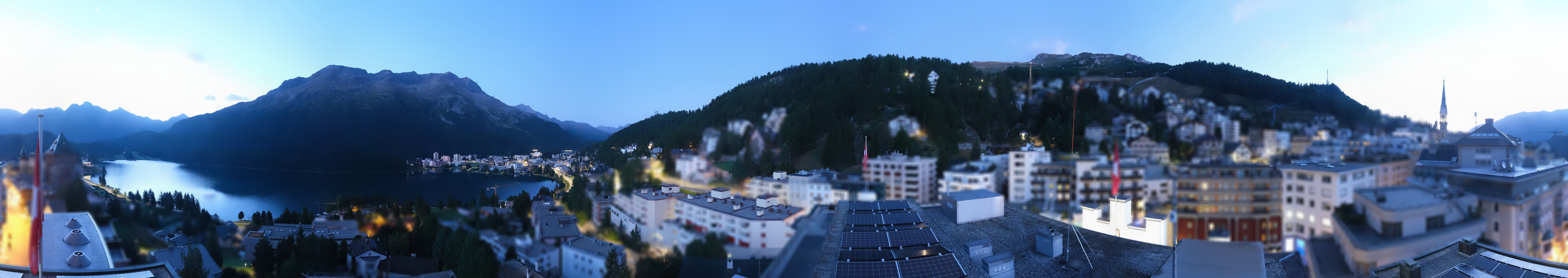 Archiv Foto Webcam St. Moritz Dorf II Ausblick Hotel Schweizerhof Richtung St. Moritz Bad