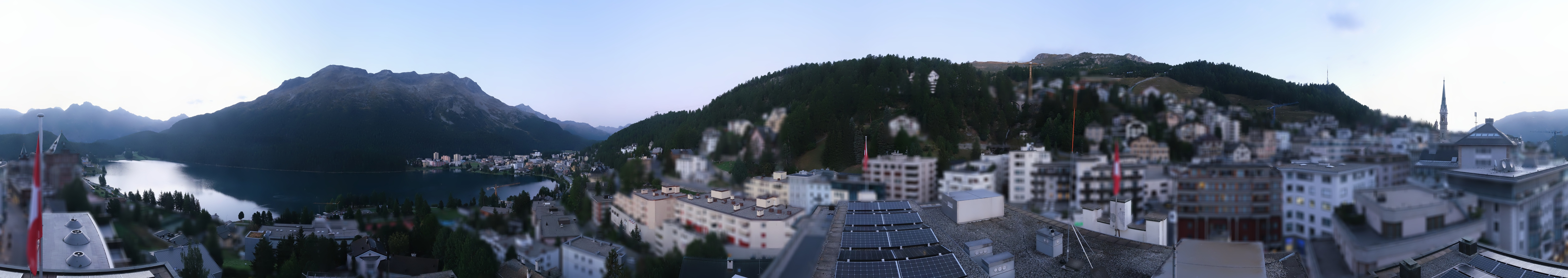 Archiv Foto Webcam St. Moritz Dorf II Ausblick Hotel Schweizerhof Richtung St. Moritz Bad