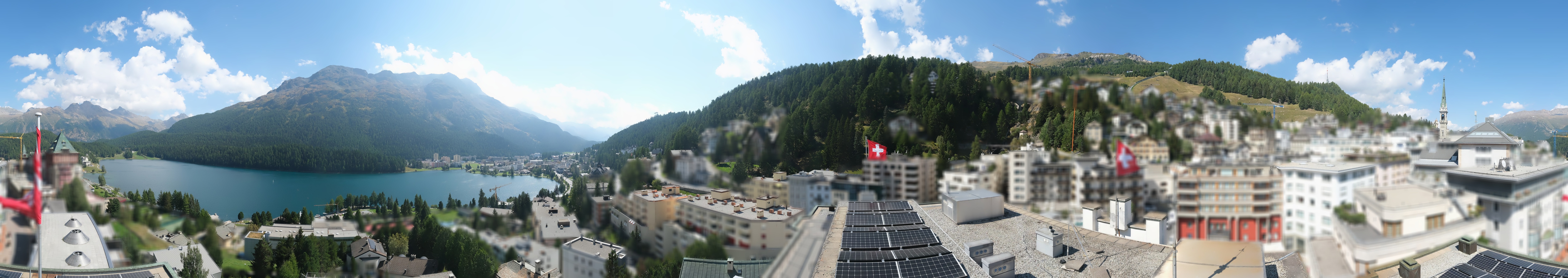 Archiv Foto Webcam St. Moritz Dorf II Ausblick Hotel Schweizerhof Richtung St. Moritz Bad
