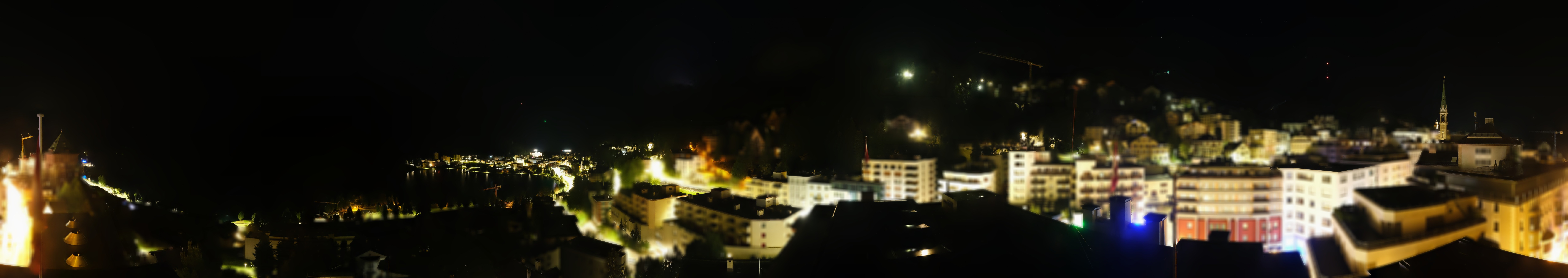 Archived image Webcam St. Moritz village II View from Hotel Schweizerhof towards St. Moritz Bad