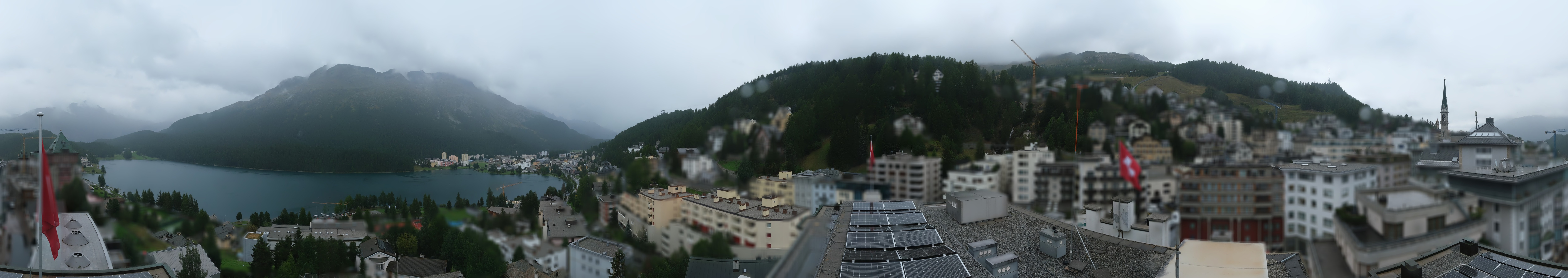 Archived image Webcam St. Moritz village II View from Hotel Schweizerhof towards St. Moritz Bad