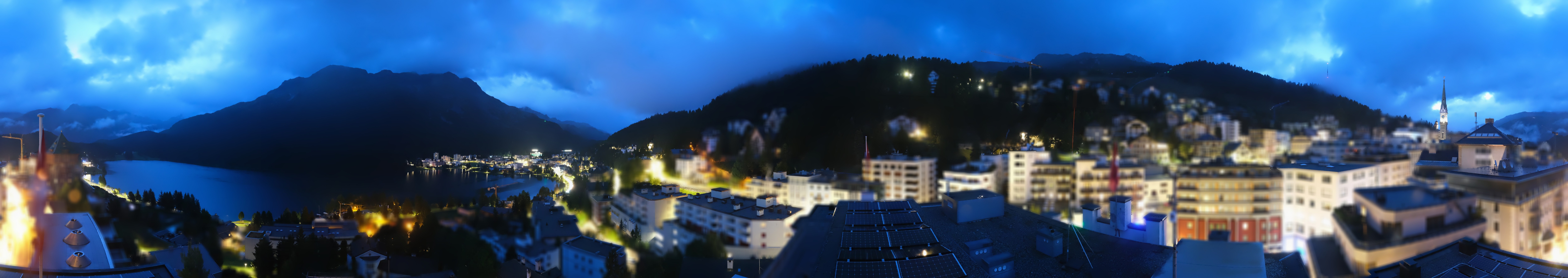 Archiv Foto Webcam St. Moritz Dorf II Ausblick Hotel Schweizerhof Richtung St. Moritz Bad