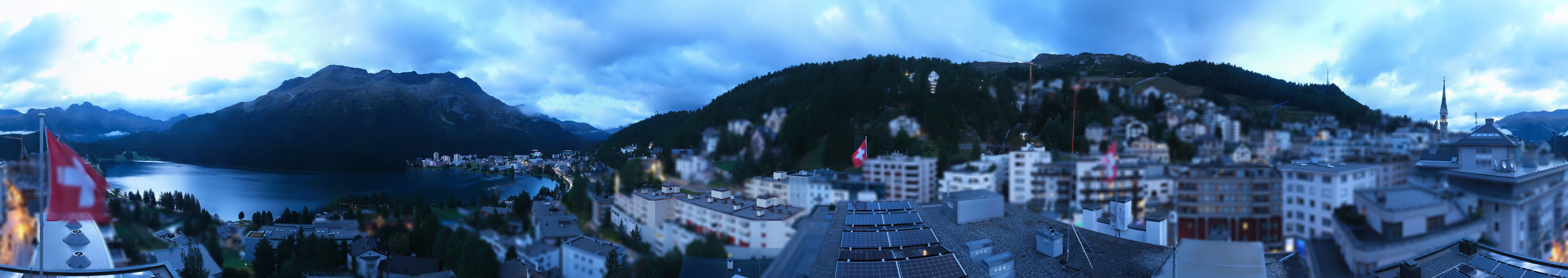 Archiv Foto Webcam St. Moritz Dorf II Ausblick Hotel Schweizerhof Richtung St. Moritz Bad