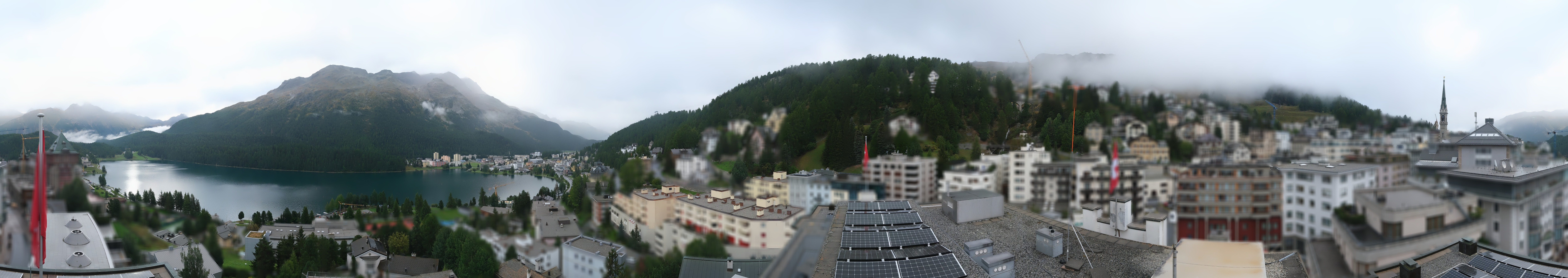 Archiv Foto Webcam St. Moritz Dorf II Ausblick Hotel Schweizerhof Richtung St. Moritz Bad