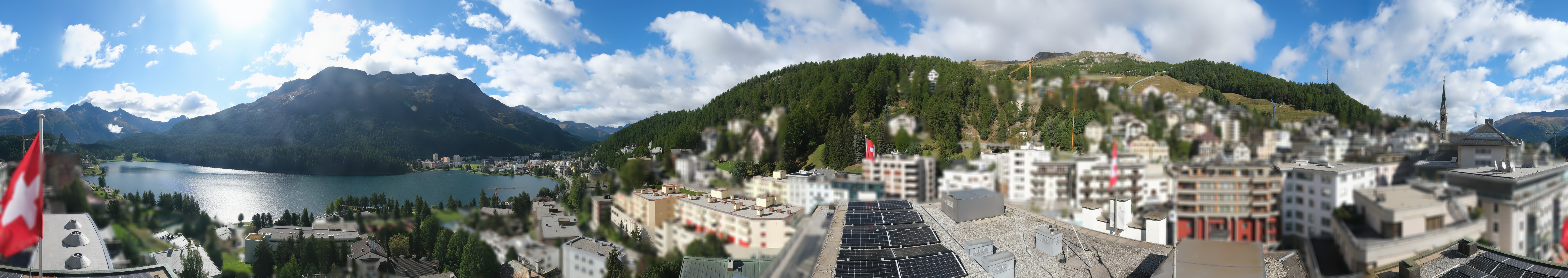 Archiv Foto Webcam St. Moritz Dorf II Ausblick Hotel Schweizerhof Richtung St. Moritz Bad