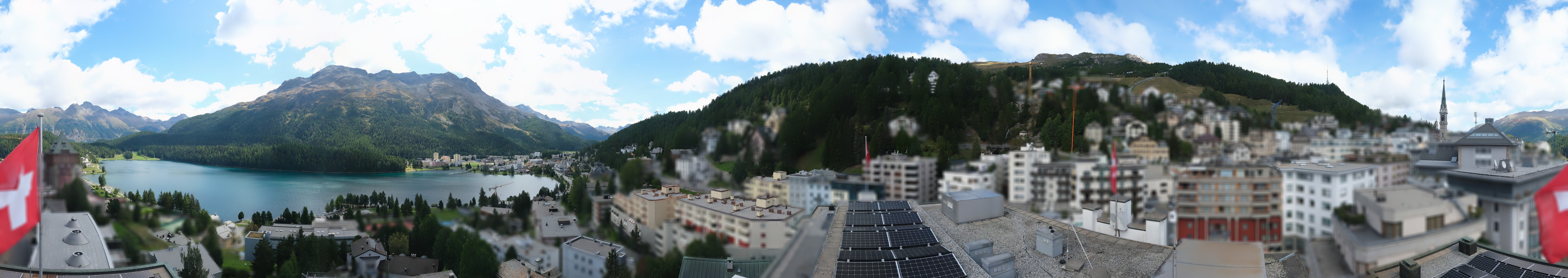 Archiv Foto Webcam St. Moritz Dorf II Ausblick Hotel Schweizerhof Richtung St. Moritz Bad