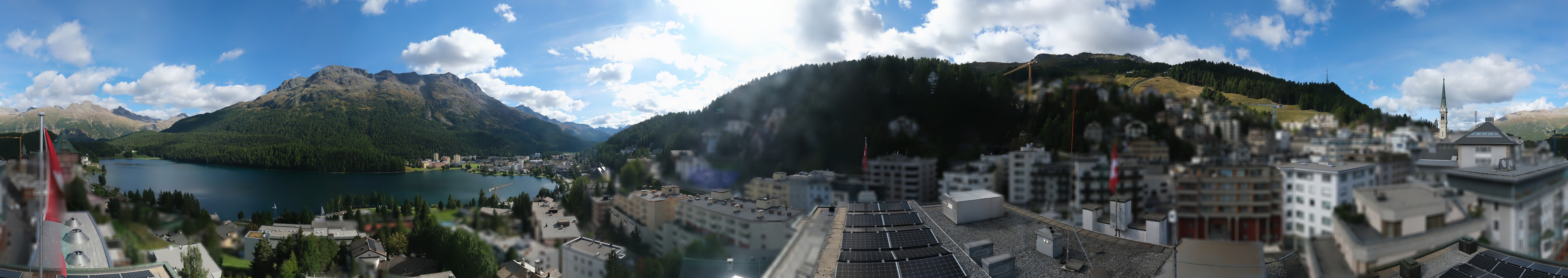 Archiv Foto Webcam St. Moritz Dorf II Ausblick Hotel Schweizerhof Richtung St. Moritz Bad
