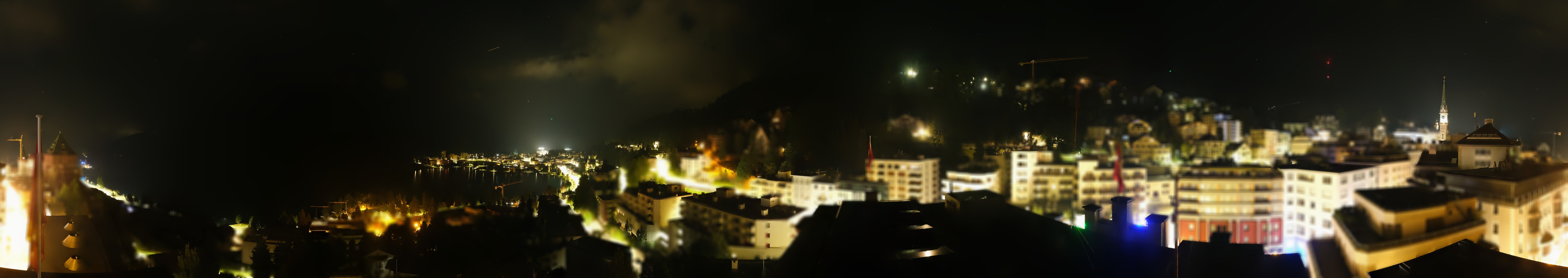 Archived image Webcam St. Moritz village II View from Hotel Schweizerhof towards St. Moritz Bad