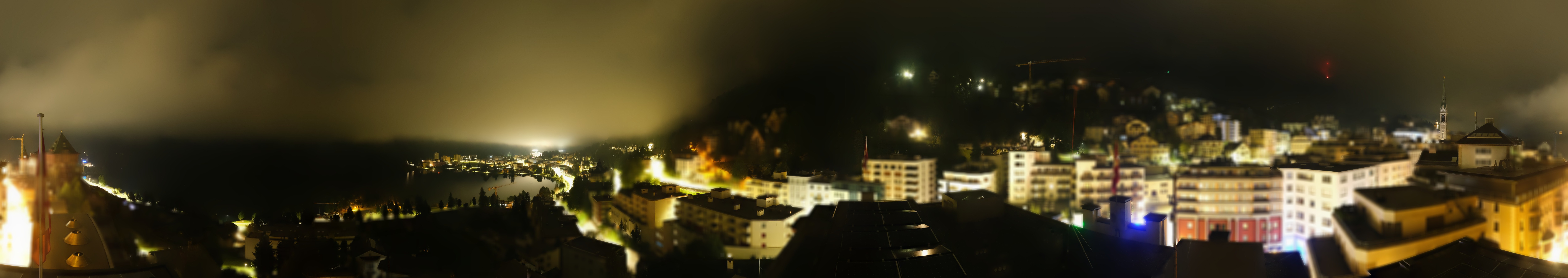 Archived image Webcam St. Moritz village II View from Hotel Schweizerhof towards St. Moritz Bad