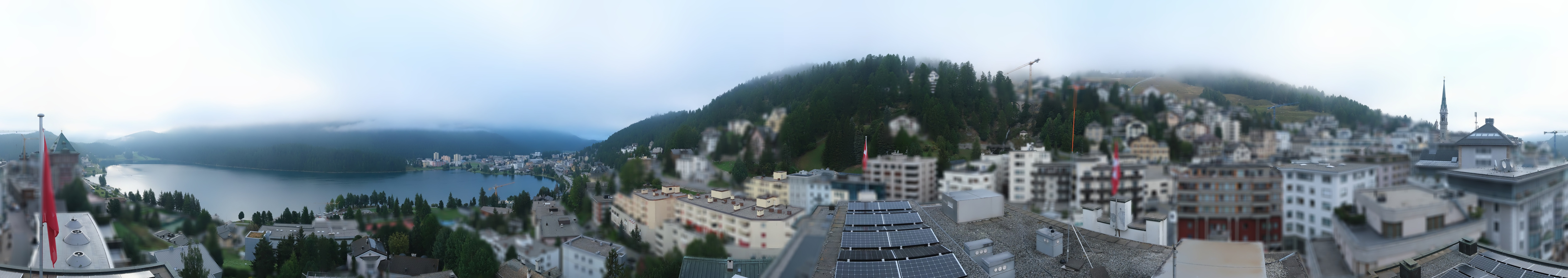Archived image Webcam St. Moritz village II View from Hotel Schweizerhof towards St. Moritz Bad