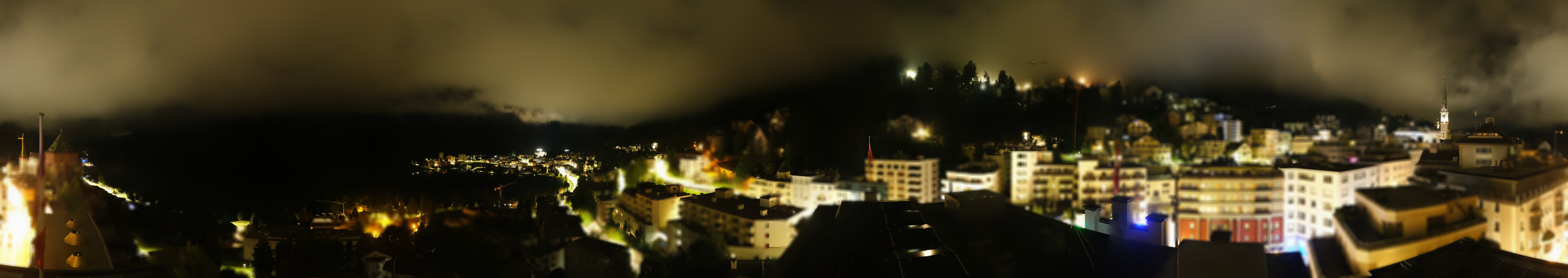 Archived image Webcam St. Moritz village II View from Hotel Schweizerhof towards St. Moritz Bad