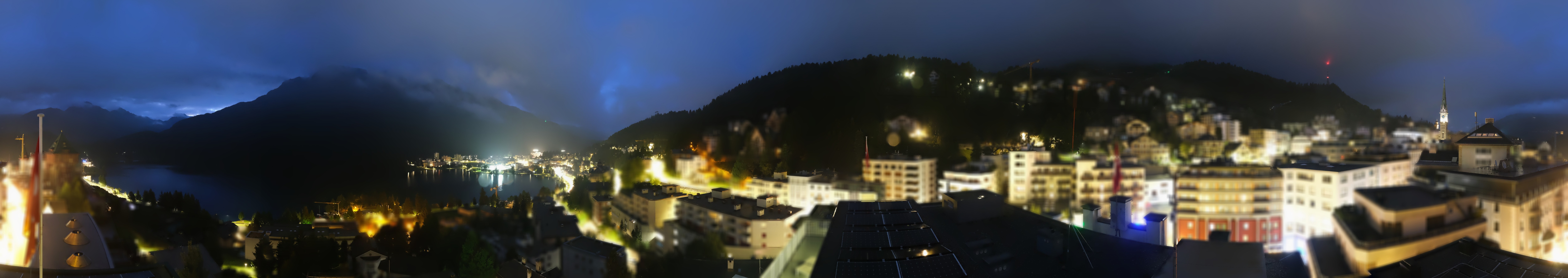 Archiv Foto Webcam St. Moritz Dorf II Ausblick Hotel Schweizerhof Richtung St. Moritz Bad