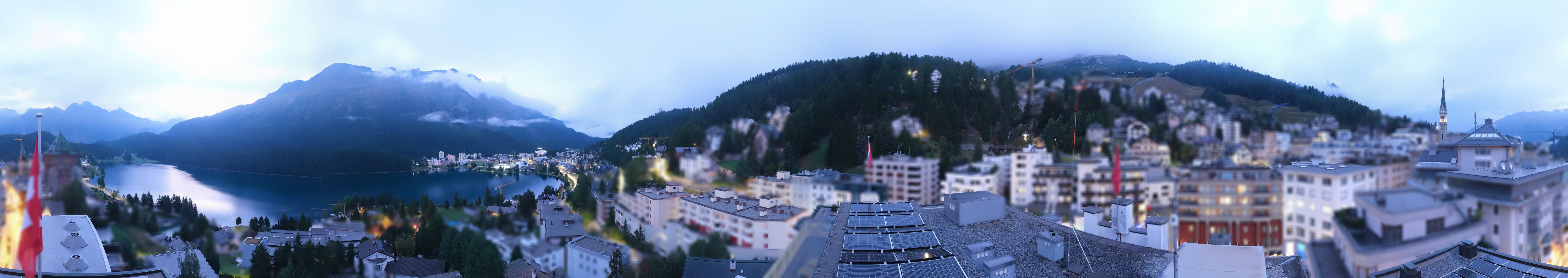 Archiv Foto Webcam St. Moritz Dorf II Ausblick Hotel Schweizerhof Richtung St. Moritz Bad