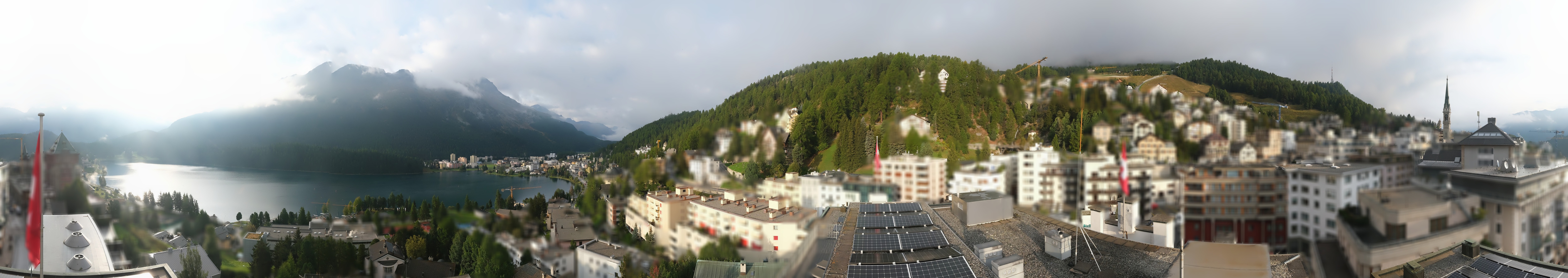 Archiv Foto Webcam St. Moritz Dorf II Ausblick Hotel Schweizerhof Richtung St. Moritz Bad