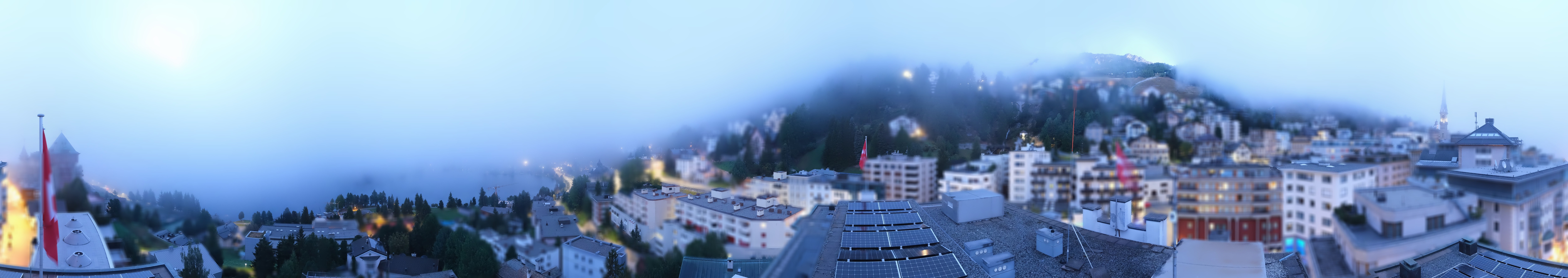 Archiv Foto Webcam St. Moritz Dorf II Ausblick Hotel Schweizerhof Richtung St. Moritz Bad