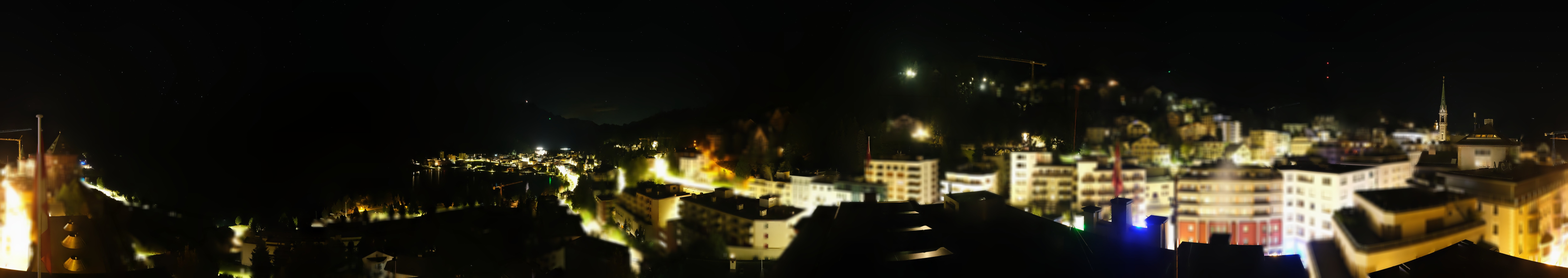 Archived image Webcam St. Moritz village II View from Hotel Schweizerhof towards St. Moritz Bad
