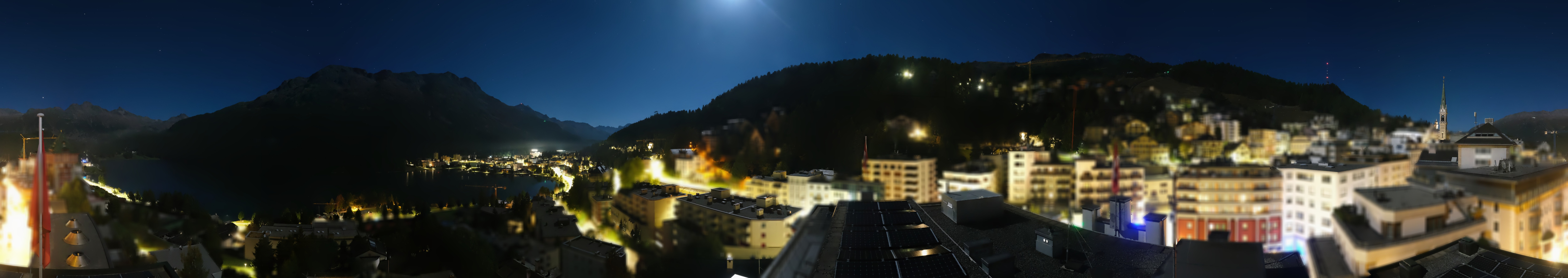 Archiv Foto Webcam St. Moritz Dorf II Ausblick Hotel Schweizerhof Richtung St. Moritz Bad