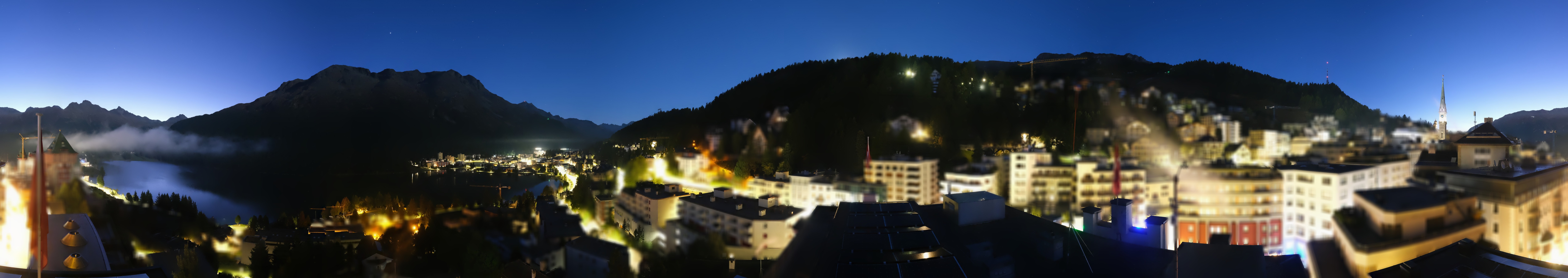 Archiv Foto Webcam St. Moritz Dorf II Ausblick Hotel Schweizerhof Richtung St. Moritz Bad
