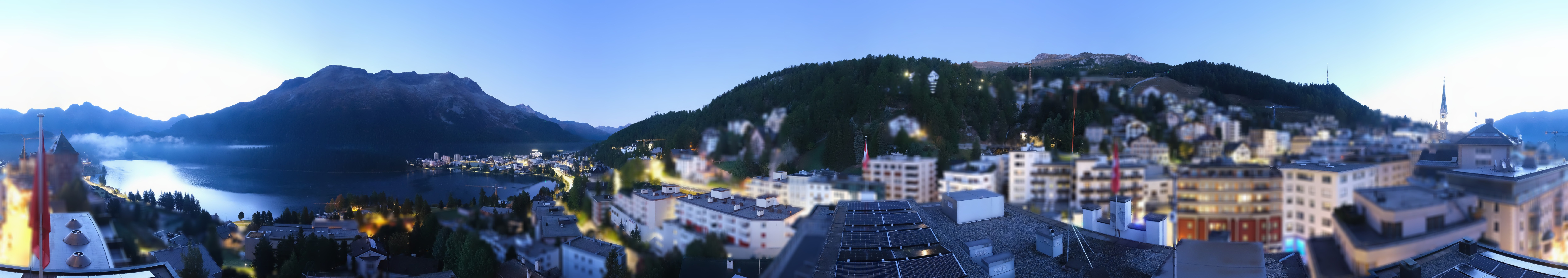 Archiv Foto Webcam St. Moritz Dorf II Ausblick Hotel Schweizerhof Richtung St. Moritz Bad