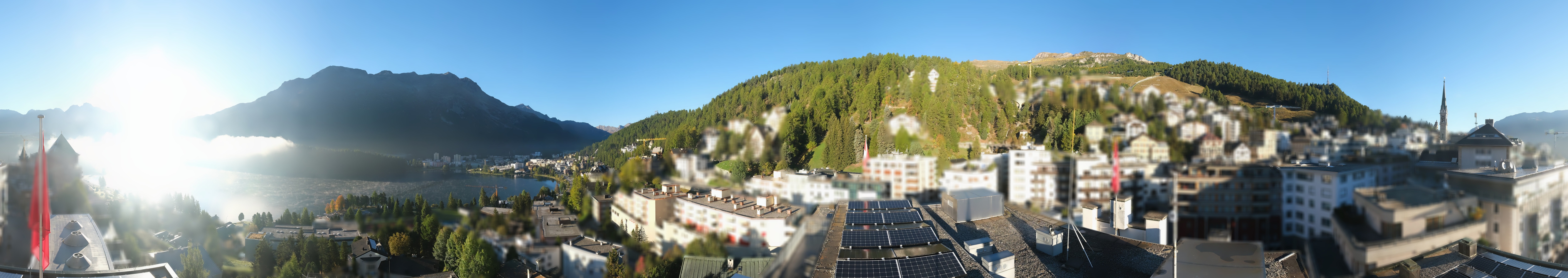 Archiv Foto Webcam St. Moritz Dorf II Ausblick Hotel Schweizerhof Richtung St. Moritz Bad