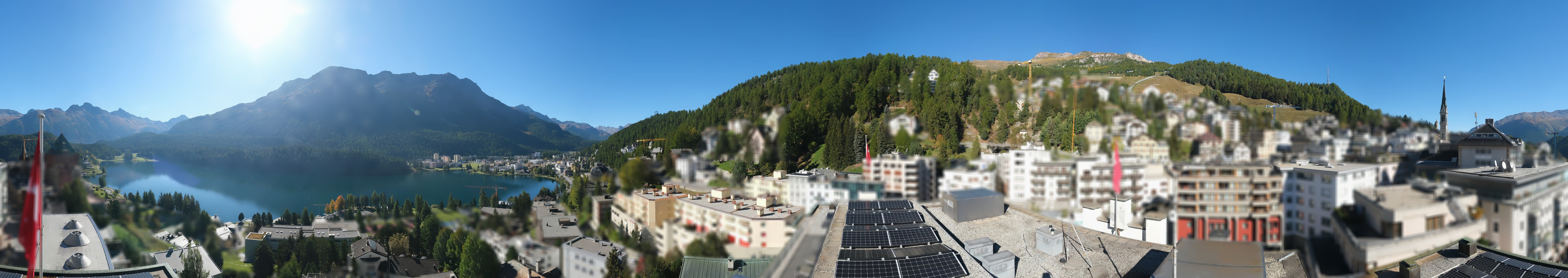 Archiv Foto Webcam St. Moritz Dorf II Ausblick Hotel Schweizerhof Richtung St. Moritz Bad