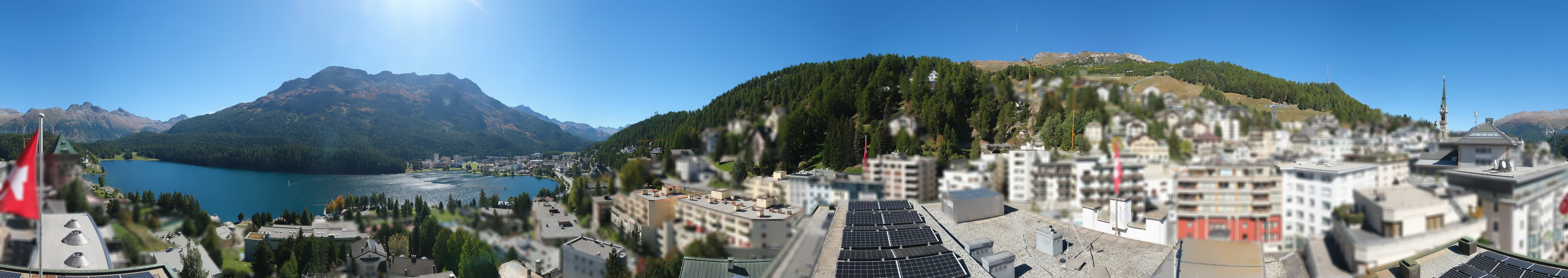 Archiv Foto Webcam St. Moritz Dorf II Ausblick Hotel Schweizerhof Richtung St. Moritz Bad