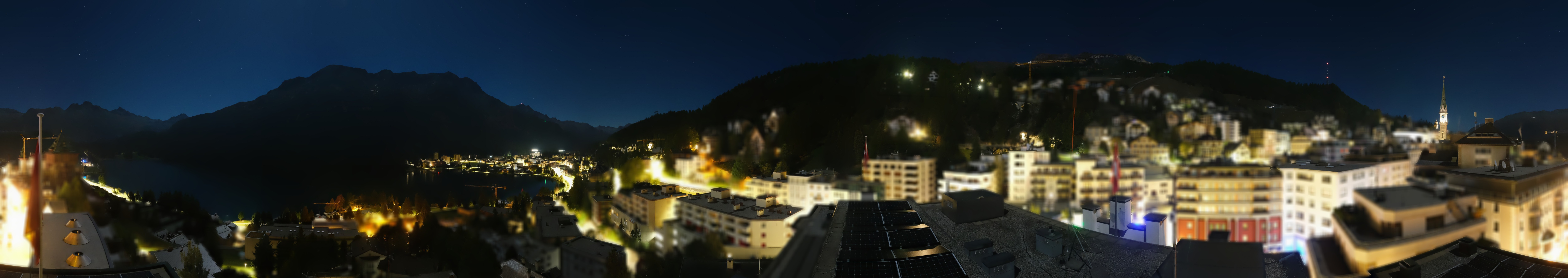 Archived image Webcam St. Moritz village II View from Hotel Schweizerhof towards St. Moritz Bad
