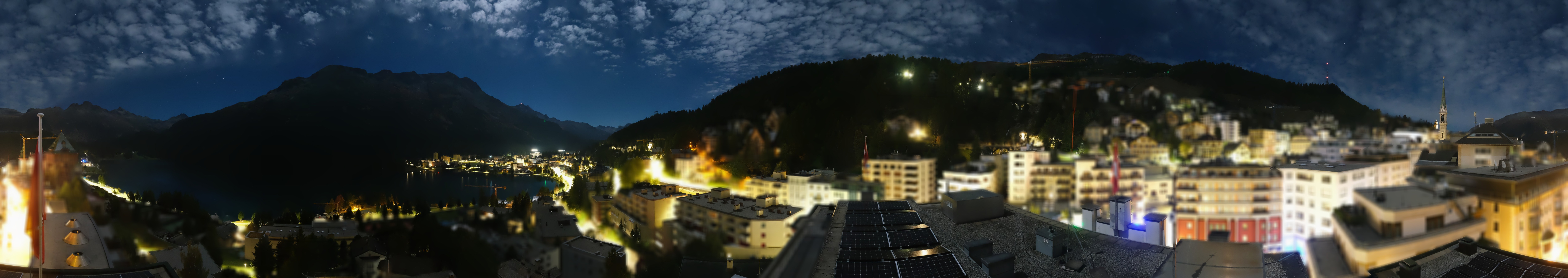 Archived image Webcam St. Moritz village II View from Hotel Schweizerhof towards St. Moritz Bad