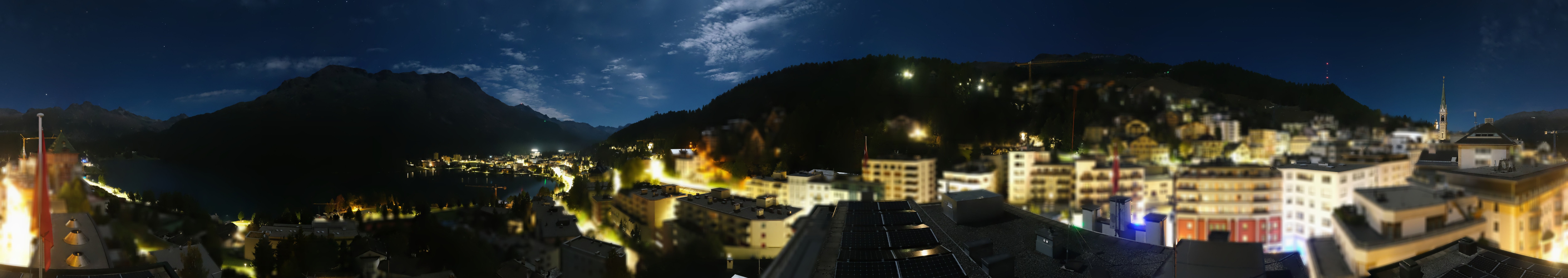 Archived image Webcam St. Moritz village II View from Hotel Schweizerhof towards St. Moritz Bad