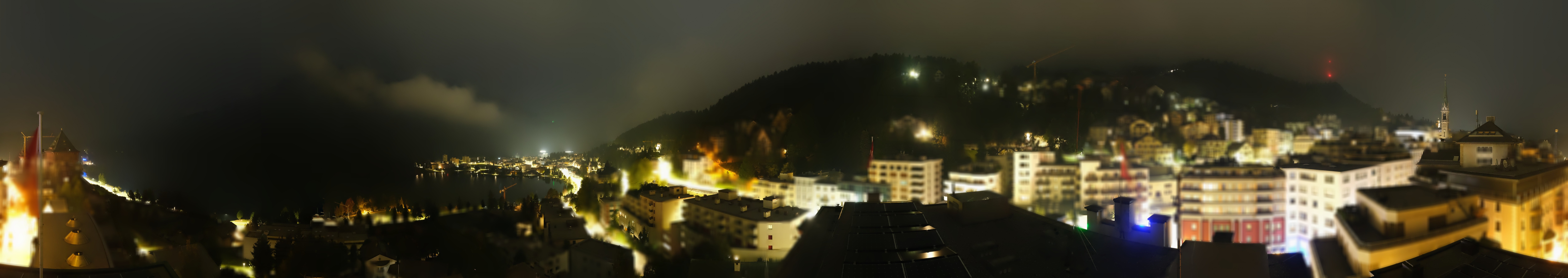 Archived image Webcam St. Moritz village II View from Hotel Schweizerhof towards St. Moritz Bad
