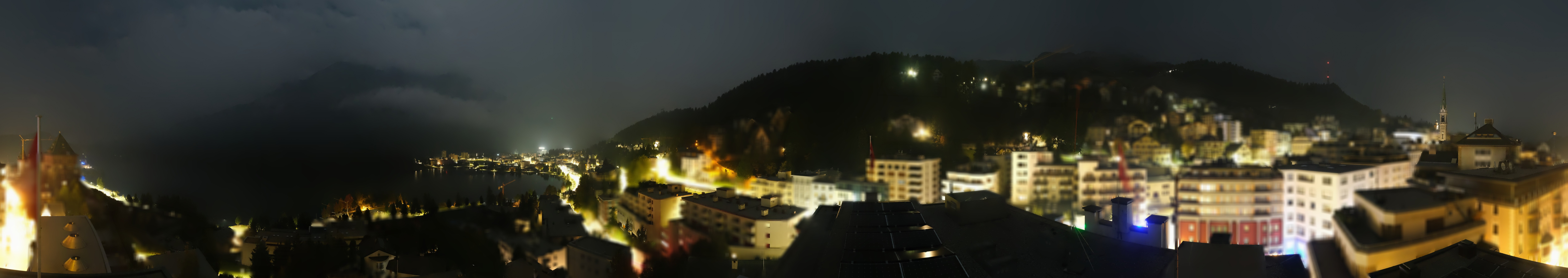 Archived image Webcam St. Moritz village II View from Hotel Schweizerhof towards St. Moritz Bad