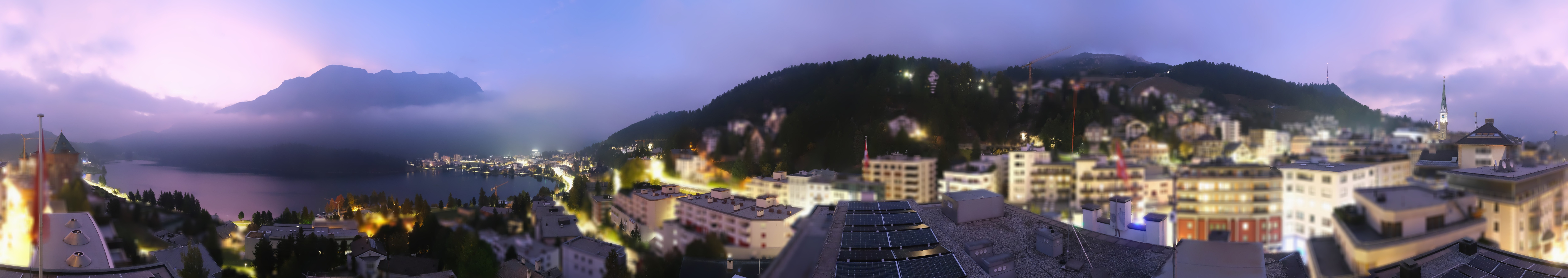 Archived image Webcam St. Moritz village II View from Hotel Schweizerhof towards St. Moritz Bad