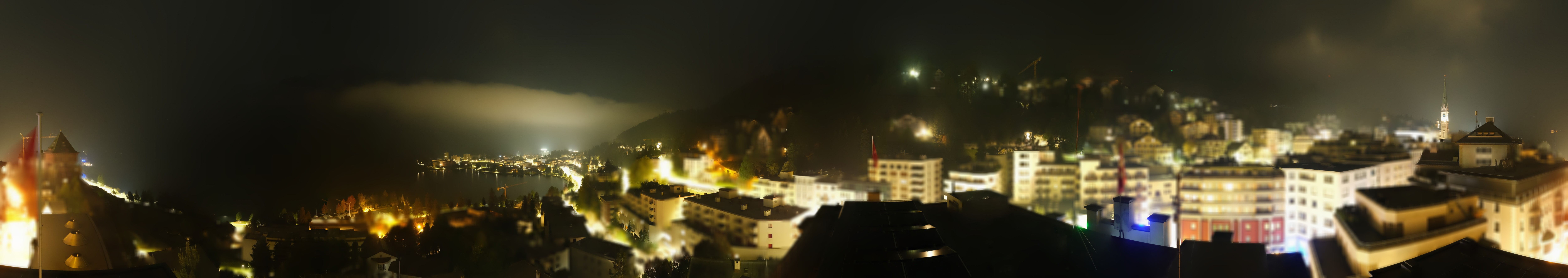 Archived image Webcam St. Moritz village II View from Hotel Schweizerhof towards St. Moritz Bad