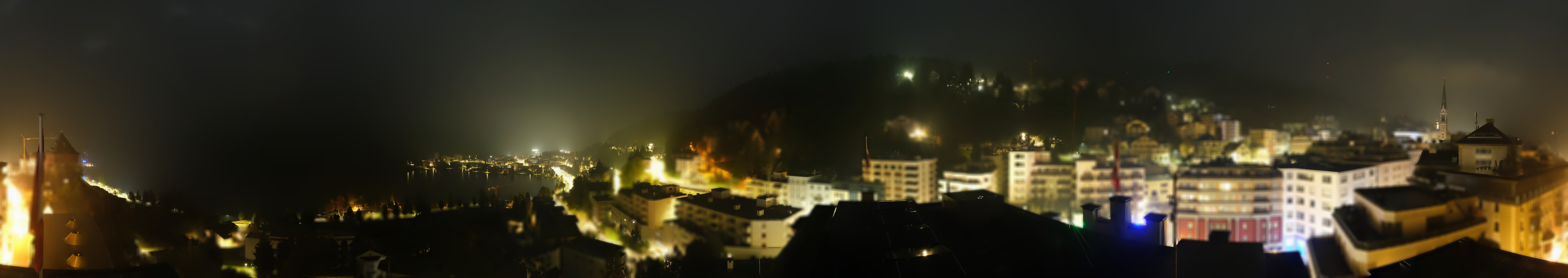Archived image Webcam St. Moritz village II View from Hotel Schweizerhof towards St. Moritz Bad